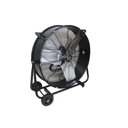 K-Tool International Industrial Tilt Drum Fan, 24 in Blade Dia, Direct Drive KTI77741